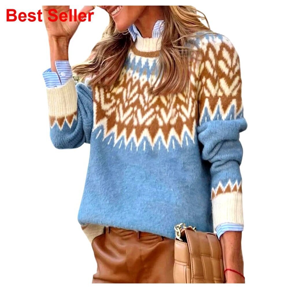 Chunky Cable Knit Turtleneck Sweater, Stretchy Pullover, Cozy Fall Wear